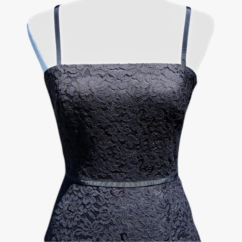 Y2K Ann Taylor NWT Black Lace Dress Size 6 - Picture 2 of 6